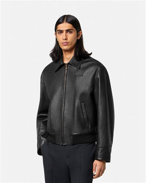 versace make it happen leather jacket|Versace jacket.